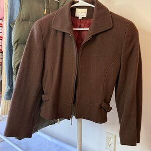 Vintage Brown Cropped/Petite Blazer Jacket
